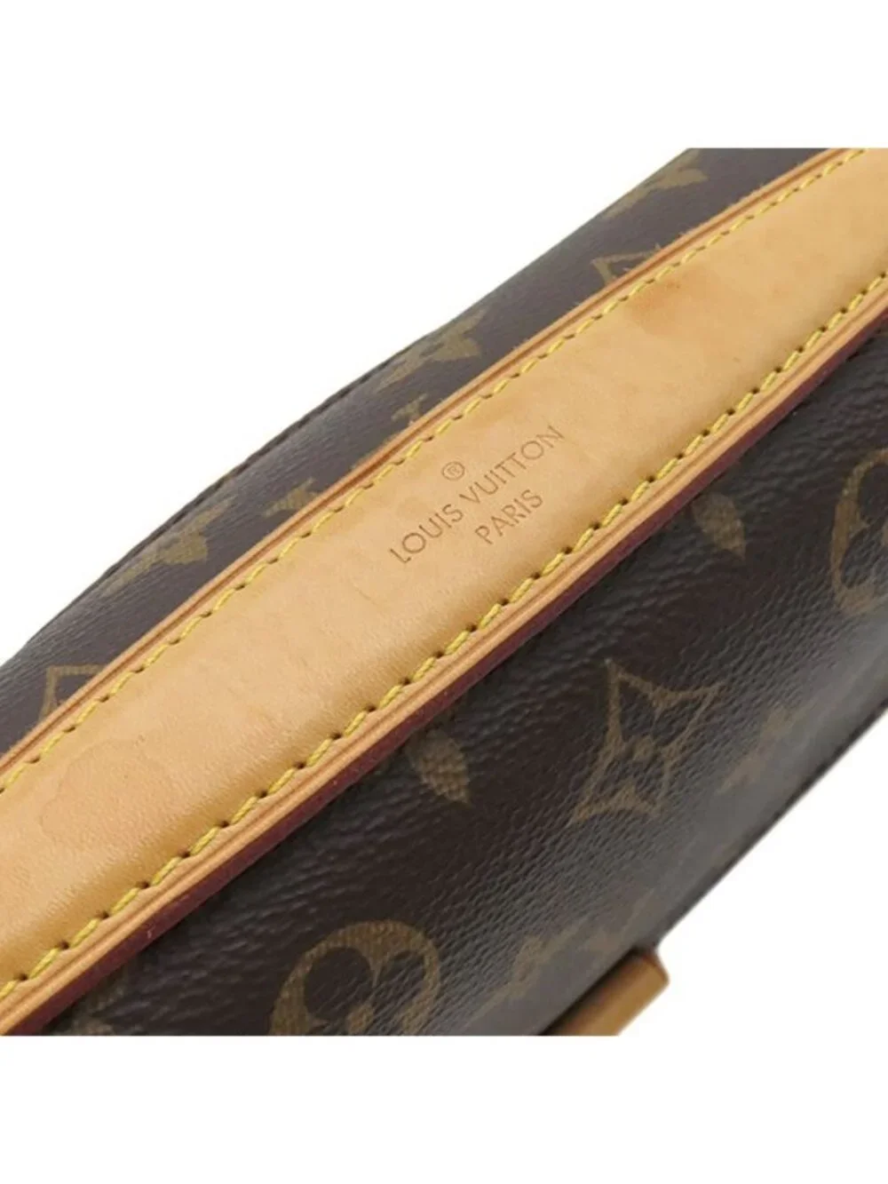 Louis Vuitton 2-Way Bag Pochette Metis MM Monogram Canvas Gold Brown Shoulder
